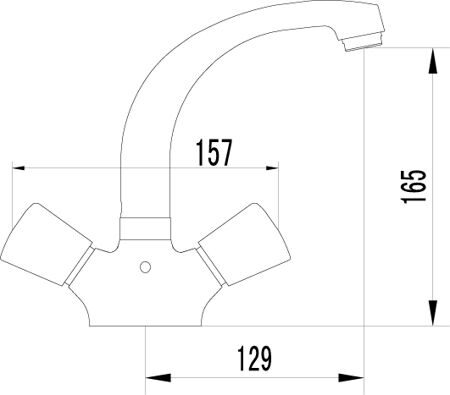 Смеситель для раковины SMARTsant Бэйс SM060006AA_R