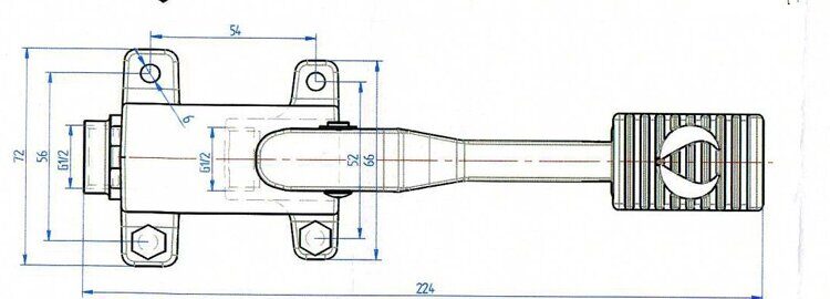 Кран ножной порционный Monolith ERMES001