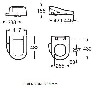 Roca "Multiclin Premium" 811503000 сидение для биде