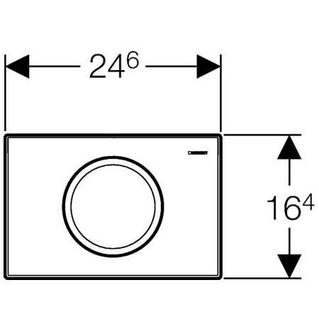 Geberit Delta 11 115.120.46.1 клавиша смыва