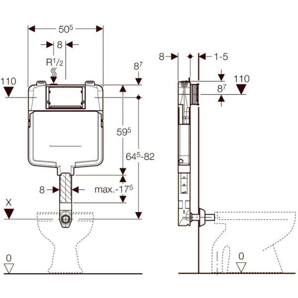 Geberit Duofix 109.791.00.1 бачок