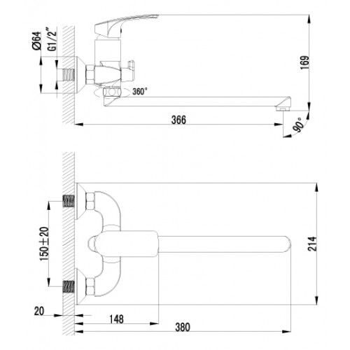 Lemark plus SHAPE LM1751C смеситель для душа