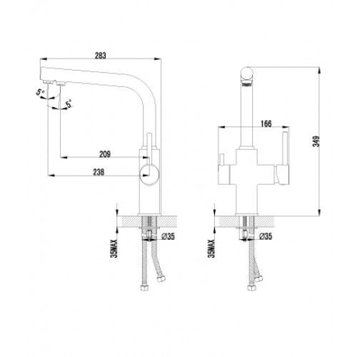 Lemark COMFORT LM3060C смеситель для кухни